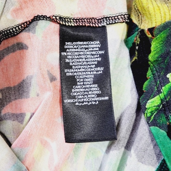 Unworn Alice + Olivia Delaina Floral Tropical Long Sleeve Top - Picture 8 of 9